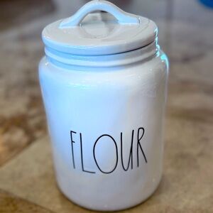 Rae Dunn White Flour Storage Jar